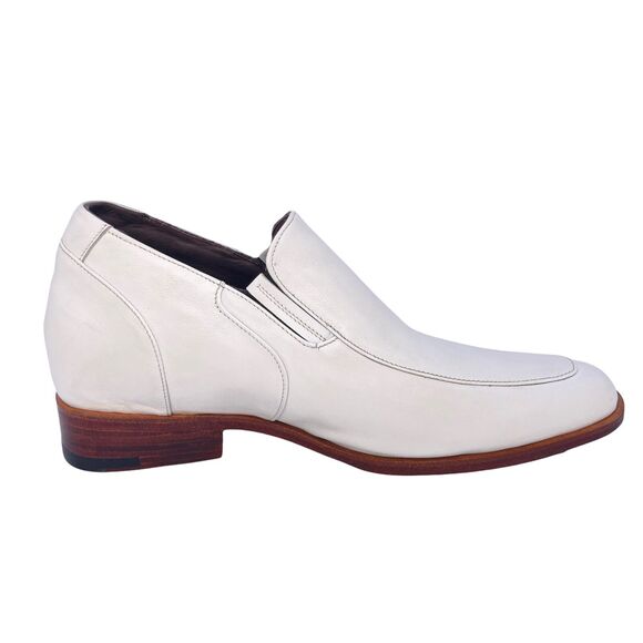 Hand Made White Leather Pump Men\'s Shoes Size 8 - 8.5 main image 7